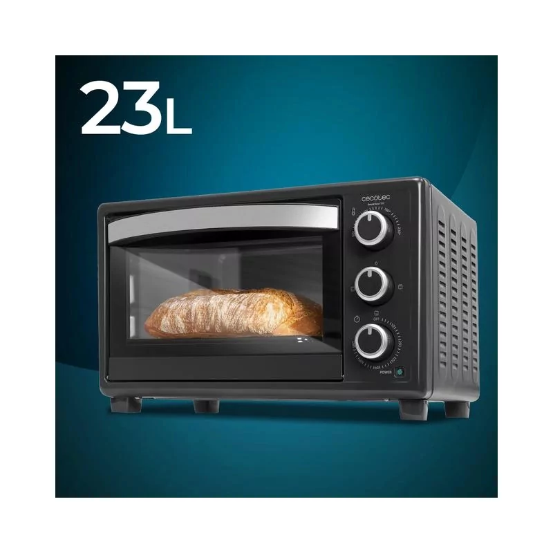 Kontrolsat - Mini Forno Cecotec - ( 23L - 1500 W - 230°C - Preto ) Bake&Toast