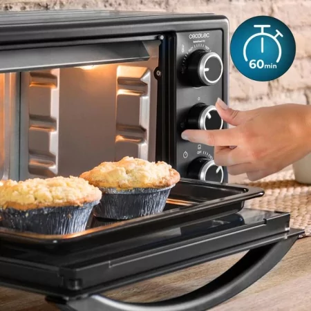 Kontrolsat - Mini Forno Cecotec - ( 23L - 1500 W - 230°C - Preto ) Bake&Toast Kontrolsat - Mini Forno Cecotec - ( 23L - 1500 W - 230°C - Preto ) Bake&Toast
