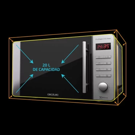Kontrolsat - Cecotec ProClean 5110 Microwave - (20 L - 700 W - Stainless steel)