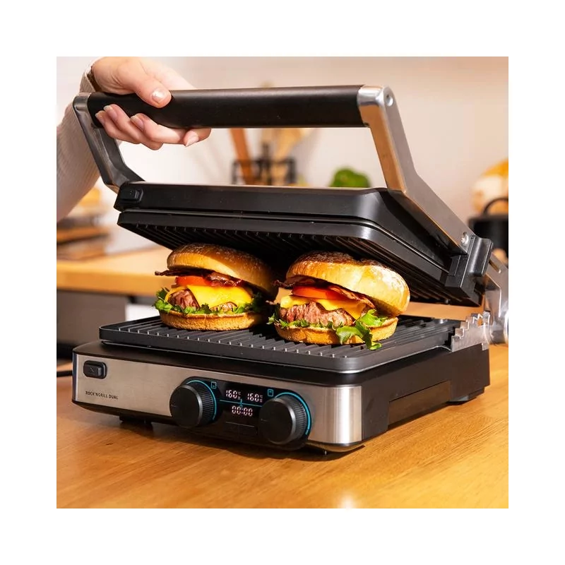 Kontrolsat - Grelhador Cecotec Elétrico Rock´nGrill Dual 2000W