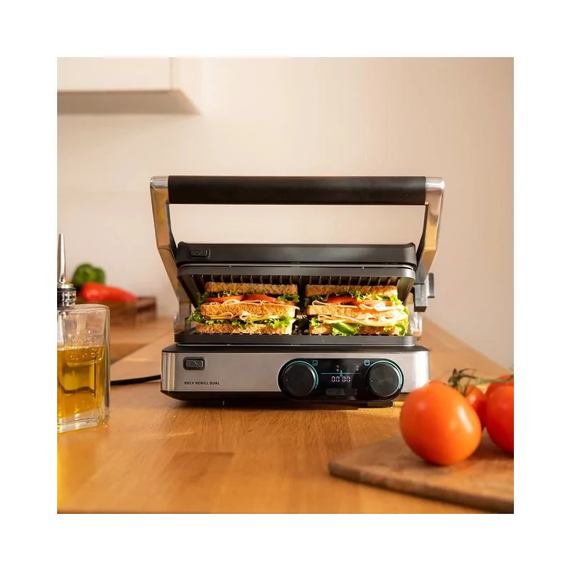 Kontrolsat - Grelhador Cecotec Elétrico Rock´nGrill Dual 2000W