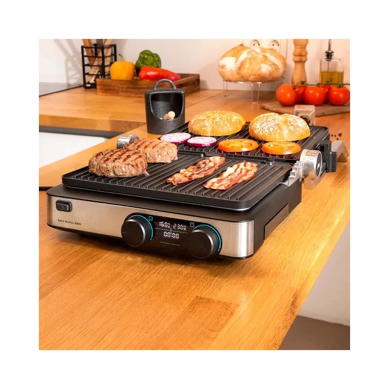 Kontrolsat - Grelhador Cecotec Elétrico Rock´nGrill Dual 2000W