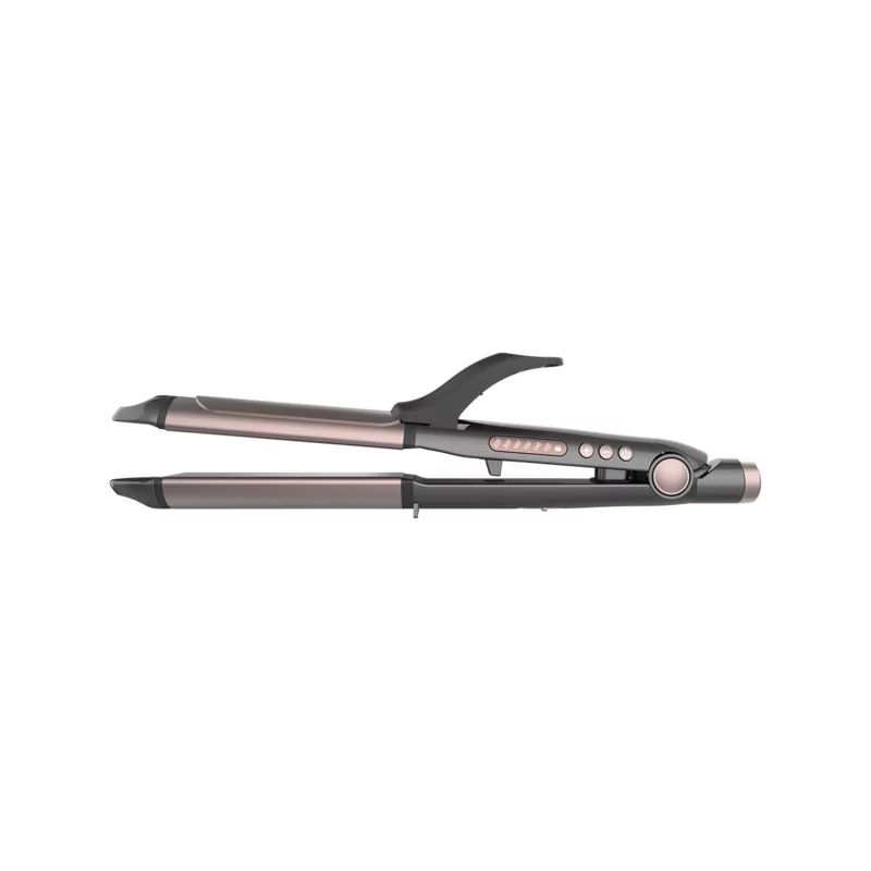 Kontrolsat - Prancha de Cabelo Cecotec - (82 W - 2 em 1 - Cinzento - Rosa) Bamba RitualCare
