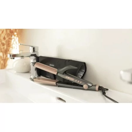 Kontrolsat - Prancha de Cabelo Cecotec - (82 W - 2 em 1 - Cinzento - Rosa) Bamba RitualCare
