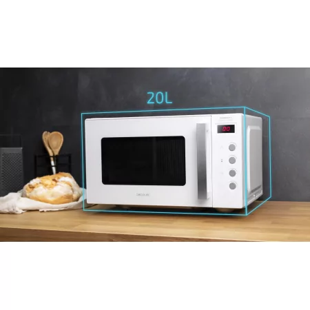 Kontrolsat - Micro-ondas Cecotec - (20 L - 700 W - Branco) GrandHeat 2000 Flatbed Kontrolsat - Micro-ondas Cecotec - (20 L - 700 W - Branco) GrandHeat 2000 Flatbed
