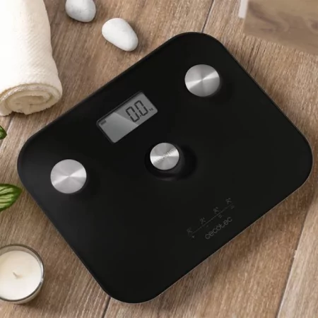 Kontrolsat - Balança Digital para Casa de Banho Cecotec Ecopower 10100 Full Healthy Lcd 180kg - Preto Kontrolsat - Balança Digital para Casa de Banho Cecotec Ecopower 10100 Full Healthy Lcd 180kg - Preto