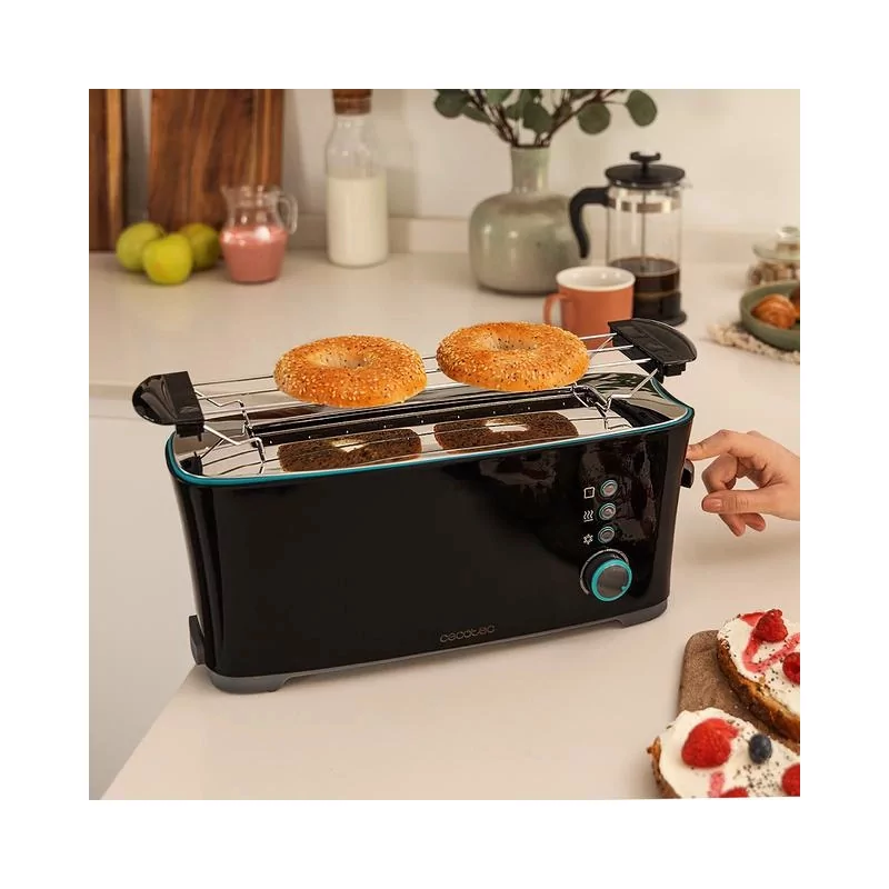 Kontrolsat - Torradeira Cecotec - ( 1000 W - Preto ) - Toast&Taste Extra B