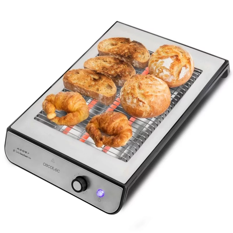 Kontrolsat - Tostador cecotec turbo easytoast inox/ 900w/ gris Kontrolsat - Tostador cecotec turbo easytoast inox/ 900w/ gris
