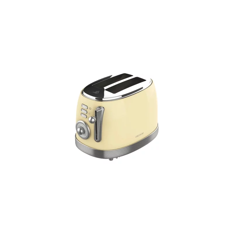 Kontrolsat - Cecotec Vintage 800 Toaster - Yellow Kontrolsat - Cecotec Vintage 800 Toaster - Yellow