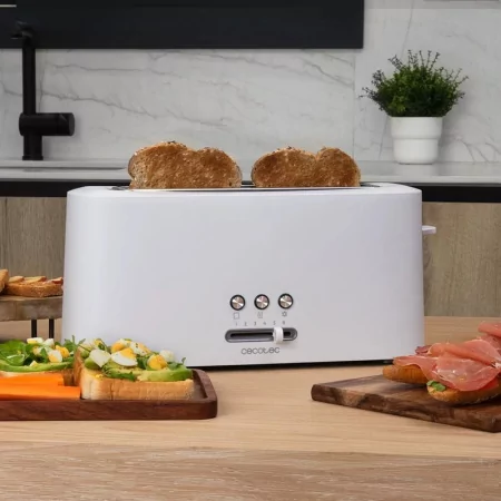 Kontrolsat - Torradeira Vertical Cecotec - ( 980 W - Branco ) Toast&Taste 10000 Kontrolsat - Torradeira Vertical Cecotec - ( 980 W - Branco ) Toast&Taste 10000