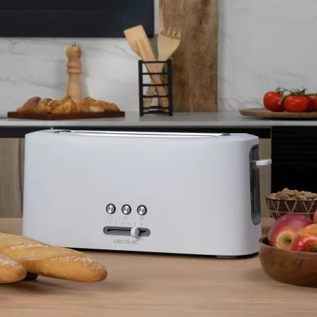 Kontrolsat - Torradeira Vertical Cecotec - ( 980 W - Branco ) Toast&Taste 10000 Kontrolsat - Torradeira Vertical Cecotec - ( 980 W - Branco ) Toast&Taste 10000