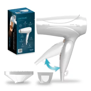 Kontrolsat - Secador de Cabelo Cecotec de Viagem - ( 2400 W - Branco ) Bamba Ionicare Travelwhite