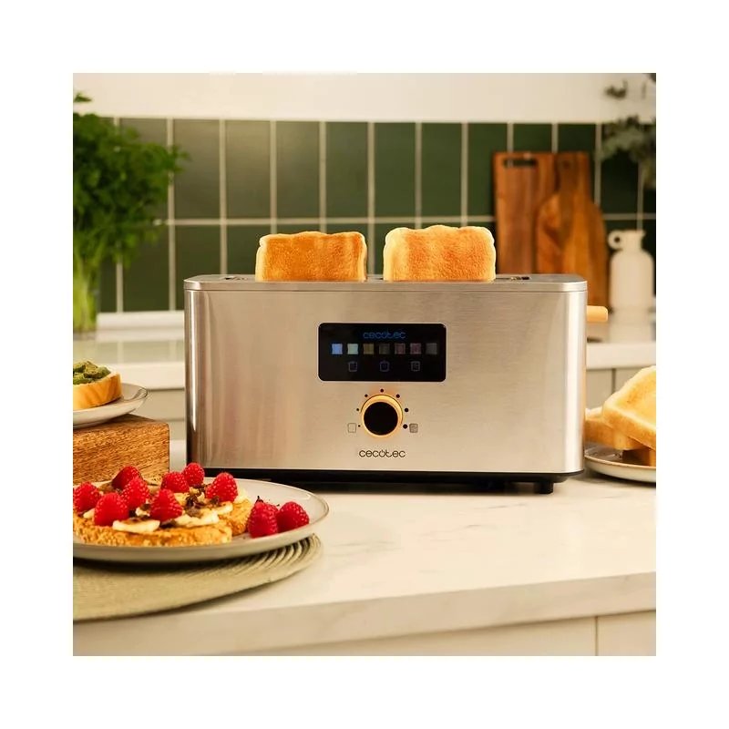 Kontrolsat - Torradeira Cecotec - ( Aço inoxidável - 1000 W ) Touch&Toast