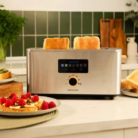 Kontrolsat - Torradeira Cecotec - ( Aço inoxidável - 1000 W ) Touch&Toast Kontrolsat - Torradeira Cecotec - ( Aço inoxidável - 1000 W ) Touch&Toast