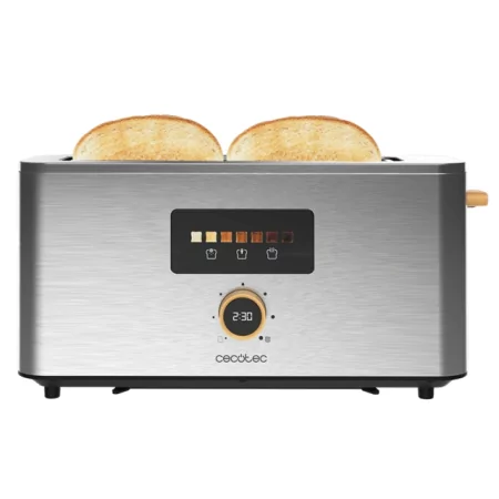 Kontrolsat - Torradeira Cecotec - ( Aço inoxidável - 1000 W ) Touch&Toast Kontrolsat - Torradeira Cecotec - ( Aço inoxidável - 1000 W ) Touch&Toast