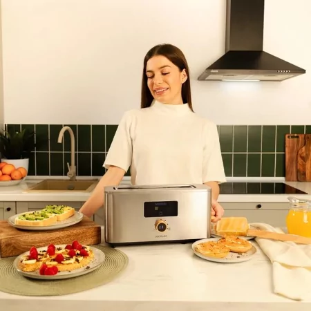 Kontrolsat - Torradeira Cecotec - ( Aço inoxidável - 1000 W ) Touch&Toast Kontrolsat - Torradeira Cecotec - ( Aço inoxidável - 1000 W ) Touch&Toast