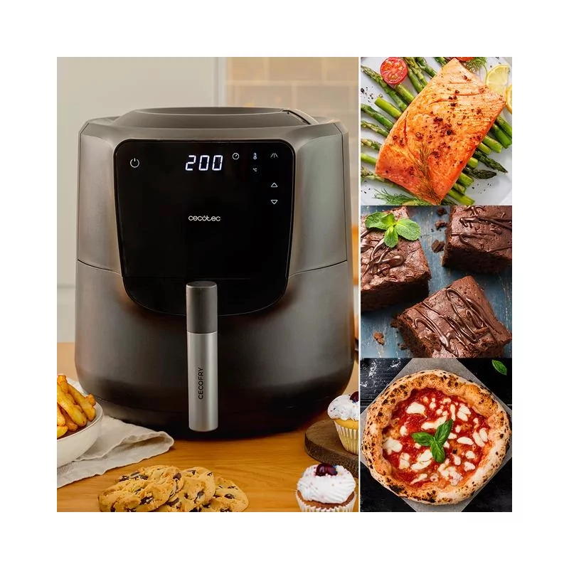 Kontrolsat - AirFry Cecotec - (5 L - 1550 W - Black) Cecofry Rain Pack