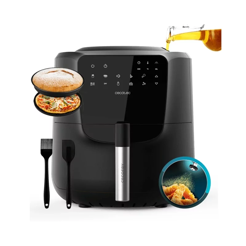 Kontrolsat - AirFry Cecotec - (5 L - 1550 W - Preto) Cecofry Rain Pack