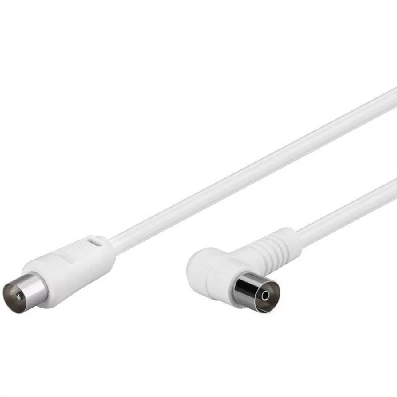 Cabo de Antena TV Goobay - Macho para Fêmea 90º - 1,5M|Goobay|4040849115202 Cabo de Antena TV Goobay - Macho para Fêmea 90º - 1,5M|Goobay|4040849115202