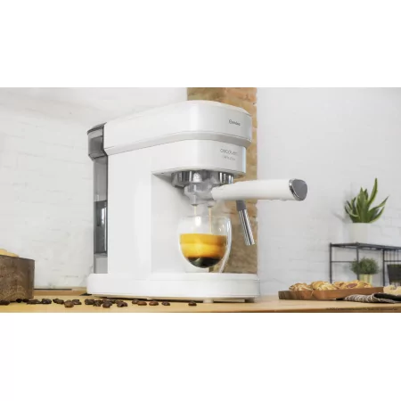 Kontrolsat - Máquina de Café Expresso Cecotec - ( Aço inoxidável - 1350 W - Branco ) Cafelizzia 790 Kontrolsat - Máquina de Café Expresso Cecotec - ( Aço inoxidável - 1350 W - Branco ) Cafelizzia 790