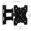 Vontech TV Stand - 22 "to 42" - Long Double Rotating Arm