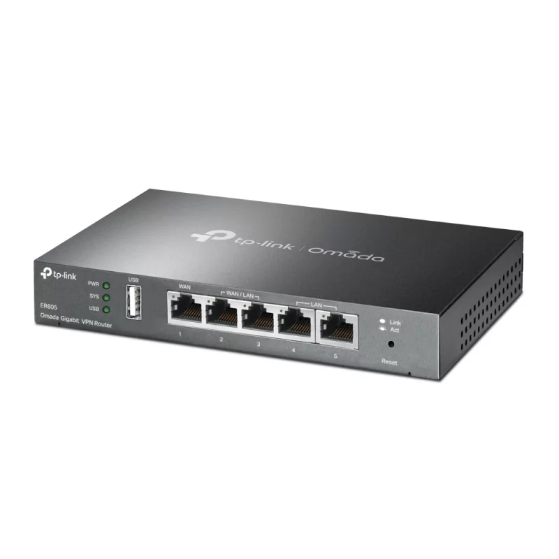 Kontrolsat - ​TL-R605 SafeStream Gigabit Multi-WAN VPN Router with 5 Ports and Omada SDN Management - TP-Link​
