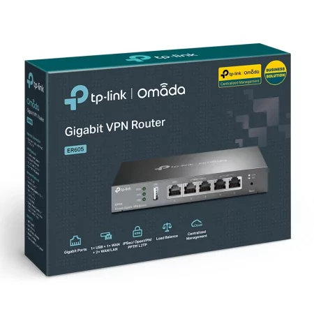 Kontrolsat - ​TL-R605 SafeStream Gigabit Multi-WAN VPN Router with 5 Ports and Omada SDN Management - TP-Link​