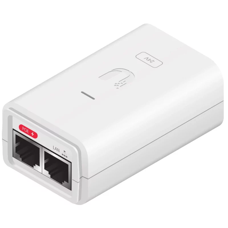Kontrolsat - Ubiquiti POE-24-7W-G-WH – Gigabit PoE Injector 24V 0.3A White