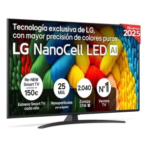 Kontrolsat - Smart TV LG 55" - (NanoCell - 4K UHD - webOS 25 - HDR10) - 55NANO81A6A