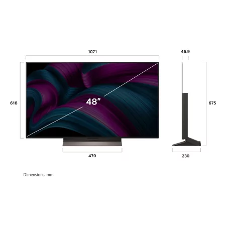Kontrolsat - Smart TV LG 48" - (OLED evo - 4K UHD - webOS 25 - Dolby Vision) - OLED48C56LB Kontrolsat - Smart TV LG 48" - (OLED evo - 4K UHD - webOS 25 - Dolby Vision) - OLED48C56LB