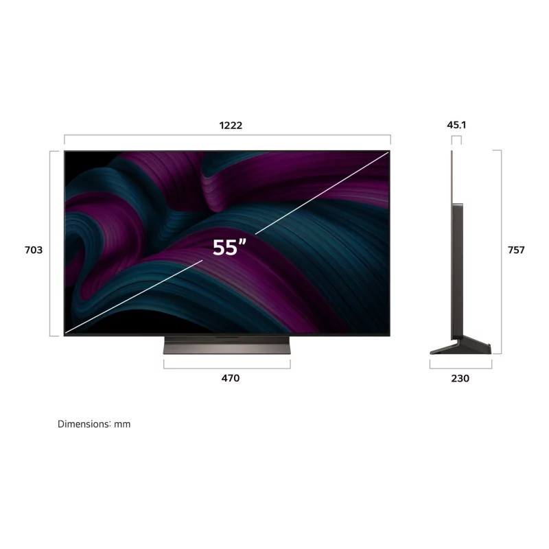Kontrolsat - Smart TV LG 55" - (OLED evo AI C5 - 4K UHD - webOS 25 - Dolby Vision) - OLED55C56LB