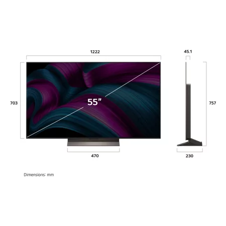 Kontrolsat - Smart TV LG 55" - (OLED evo AI C5 - 4K UHD - webOS 25 - Dolby Vision) - OLED55C56LB