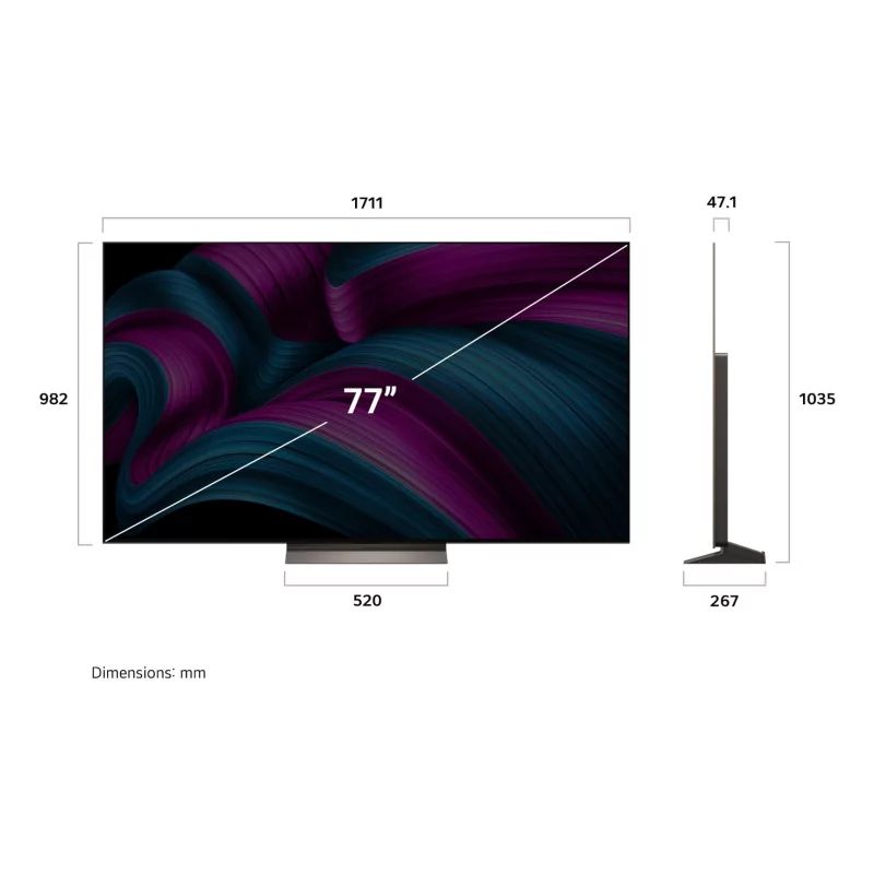 Kontrolsat - Smart TV LG 77" - (OLED evo AI C5 - 4K UHD - webOS 25 - Dolby Vision)
