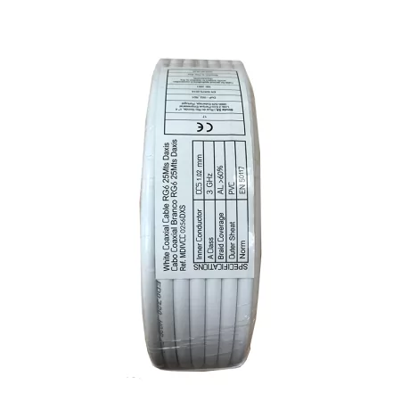 Cable Coaxial RG6 - 25M Daxis - Blanco