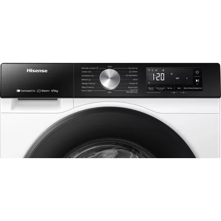 Kontrolsat - Máquina de Lavar e Secar Hisense WD3S8043BW3 (8/5kg - Classe A/D - Wi-Fi) Kontrolsat - Máquina de Lavar e Secar Hisense WD3S8043BW3 (8/5kg - Classe A/D - Wi-Fi)