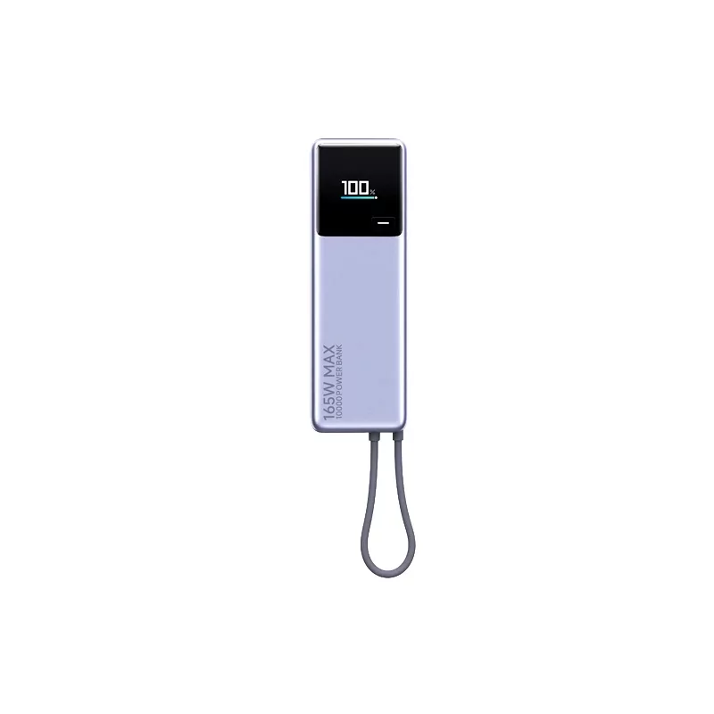 Kontrolsat - Power Bank Xiaomi 10000mAh com Cabo Integrado – (165W, Cinzento) Kontrolsat - Power Bank Xiaomi 10000mAh com Cabo Integrado – (165W, Cinzento)