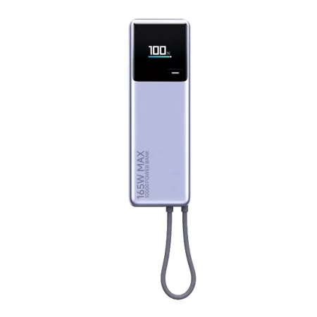 Kontrolsat - Power Bank Xiaomi 10000mAh com Cabo Integrado – (165W, Cinzento) Kontrolsat - Power Bank Xiaomi 10000mAh com Cabo Integrado – (165W, Cinzento)
