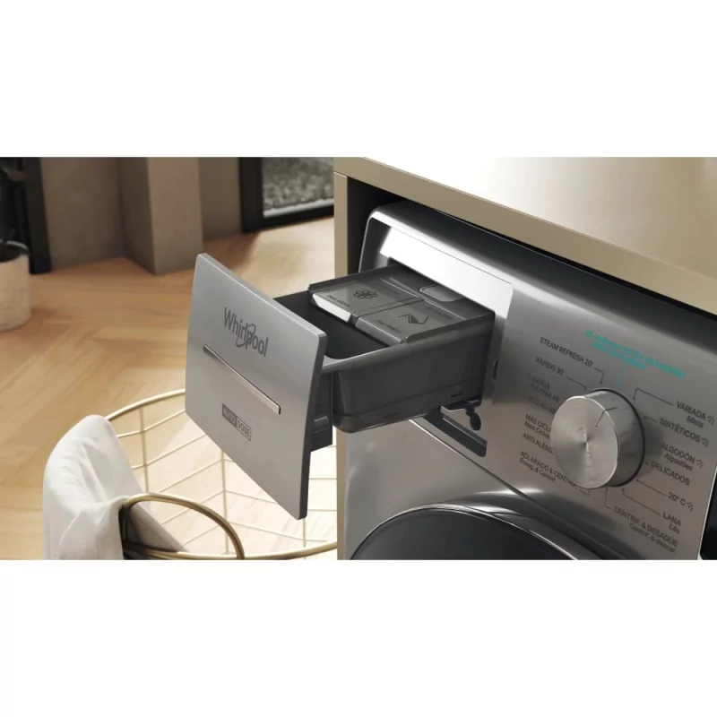 Kontrolsat - Máquina Lavar Roupa Whirlpool - 9Kg 1400rpm Prata | W8 99ADS SILENCE SPT
