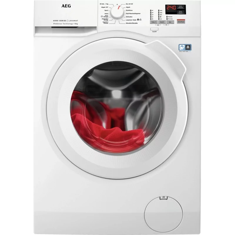 Kontrolsat - Máquina Lavar AEG L6FBK841P 8Kg Inverter ProSense Classe A Kontrolsat - Máquina Lavar AEG L6FBK841P 8Kg Inverter ProSense Classe A