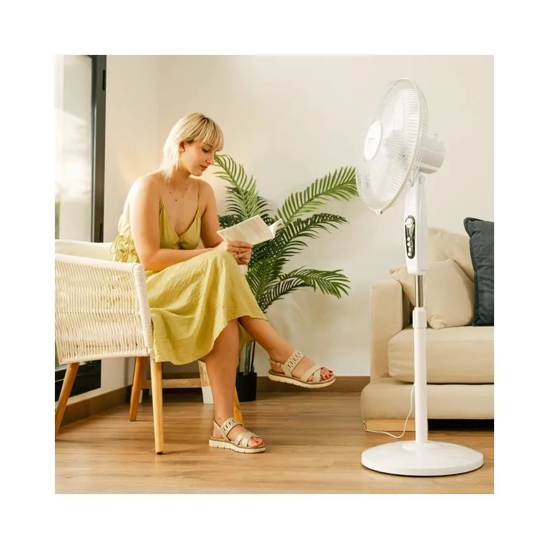 Kontrolsat - Ventoinha de Pé Cecotec - 45W 135cm - Energy Silence 515 MaxFlow - Branco