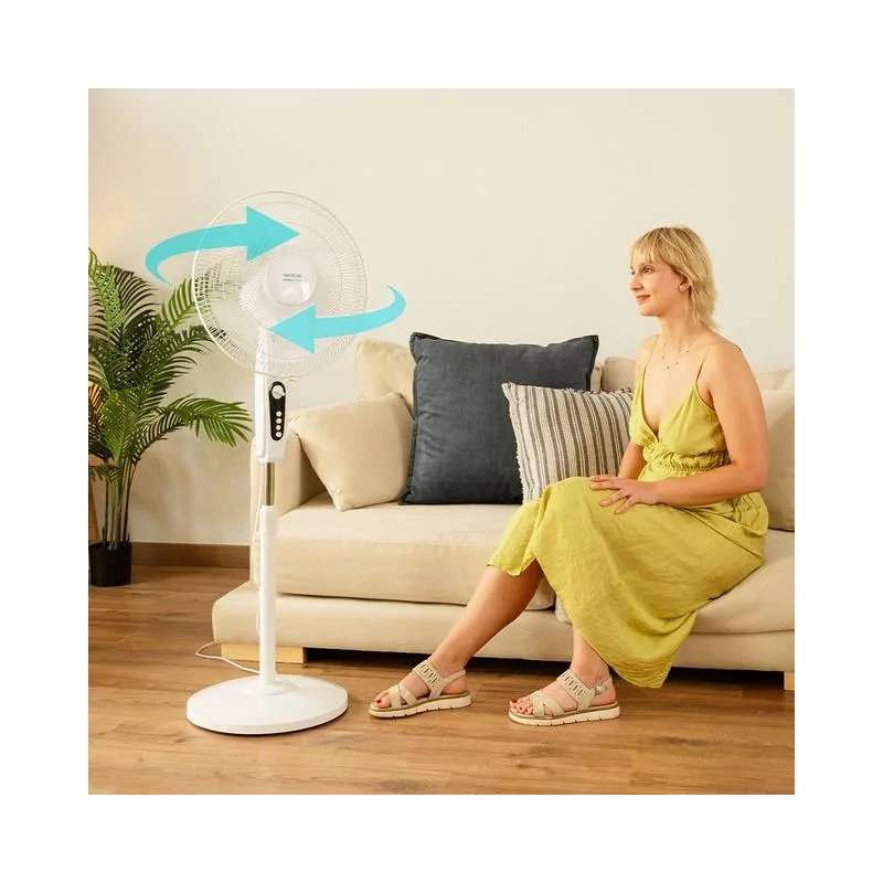 Kontrolsat - Cecotec Standing Fan - 45W 135cm - Energy Silence 515 MaxFlow - White