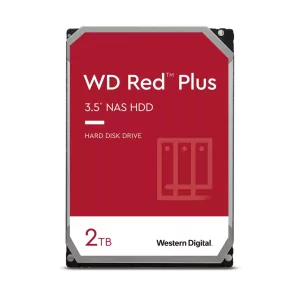 Kontrolsat - Western Digital WD Red Plus 2TB NAS HDD - 5400RPM, 180MB/s, SATA 6Gb/s
