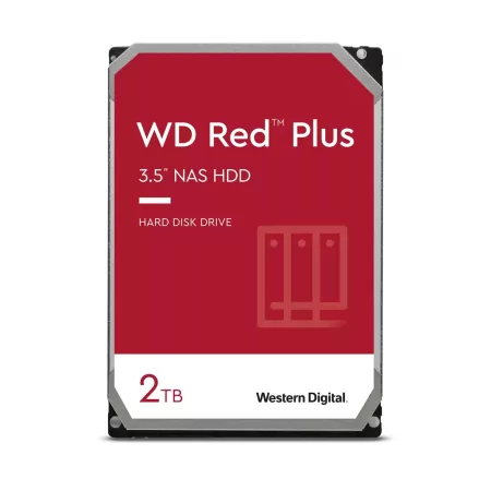 Kontrolsat - Disco Rígido 3.5" Western Digital WD Red Plus 2TB 5400RPM 64MB Cache 180MB/s SATA 6Gb/s
