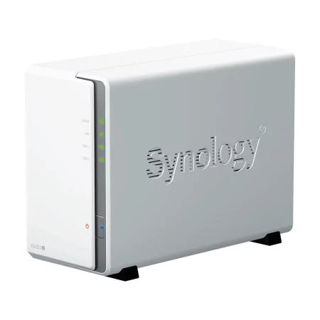Kontrolsat - NAS Synology DiskStation DS223j | 2 Baías | CPU 4-Core Realtek RTD1619B | RAM 1GB DDR4 | Branco