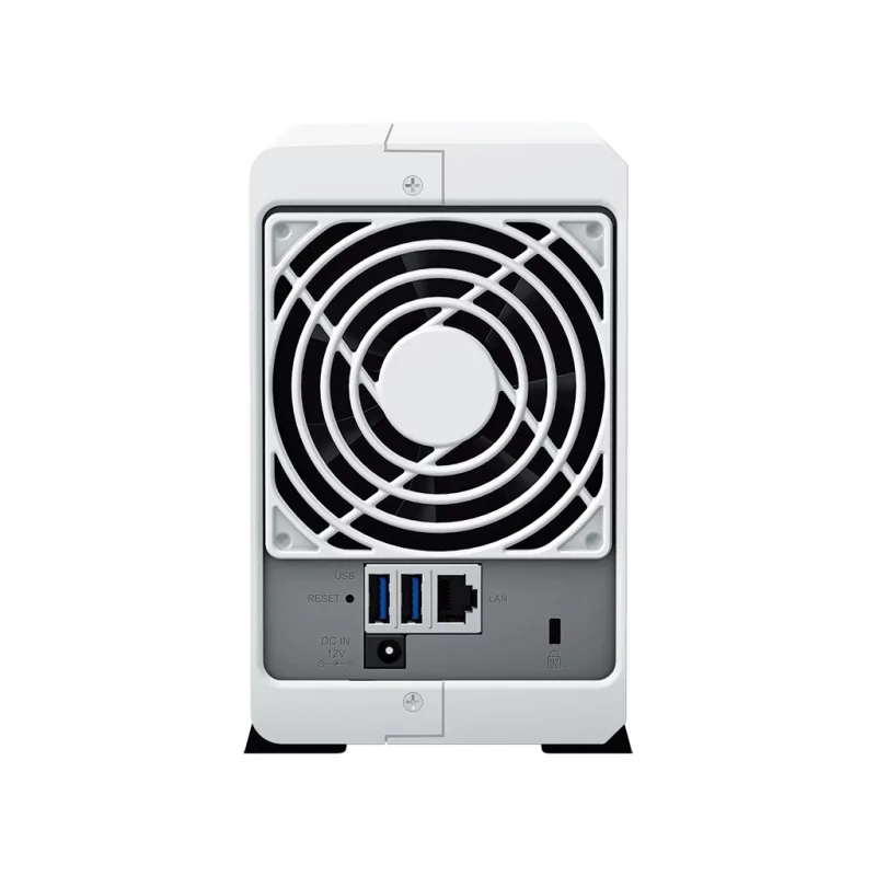 Kontrolsat - NAS Synology DiskStation DS223j | 2 Baías | CPU 4-Core Realtek RTD1619B | RAM 1GB DDR4 | Branco