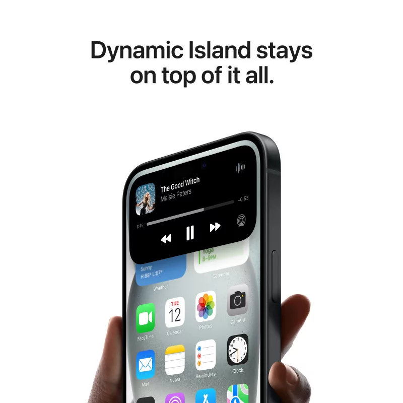 Kontrolsat - Apple iPhone 15 128GB Preto - 6.1'' 5G A16 Bionic