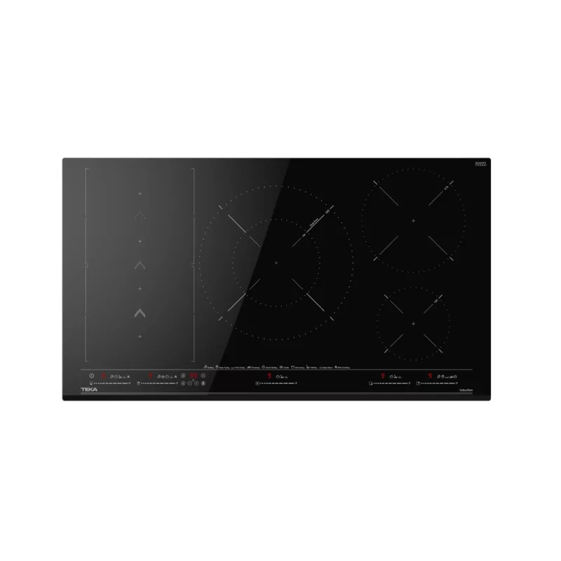 Kontrolsat - Placa Indução Teka (5 Zonas - 90cm) – Cozinhado Rápido, 3.6kW Vidro Preto