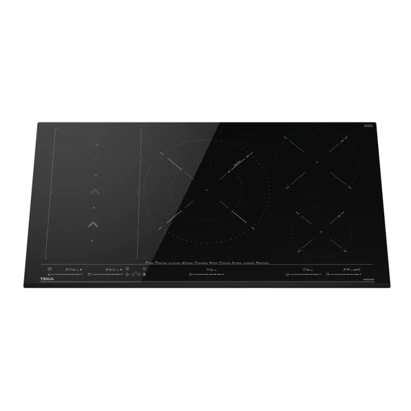 Kontrolsat - Placa Indução Teka (5 Zonas - 90cm) – Cozinhado Rápido, 3.6kW Vidro Preto