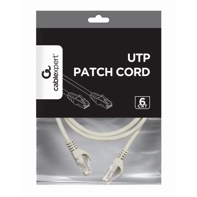 Kontrolsat - Gembird Cat6 Network Cable PP6U-1M (1m - UTP - Grey)