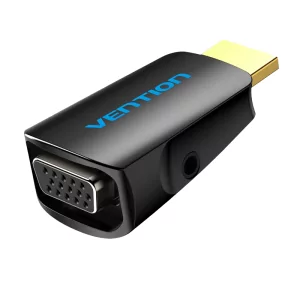 Kontrolsat - Adaptador Vention HDMI para VGA AIDB0 Conversão Full HD, Áudio Jack 3.5mm